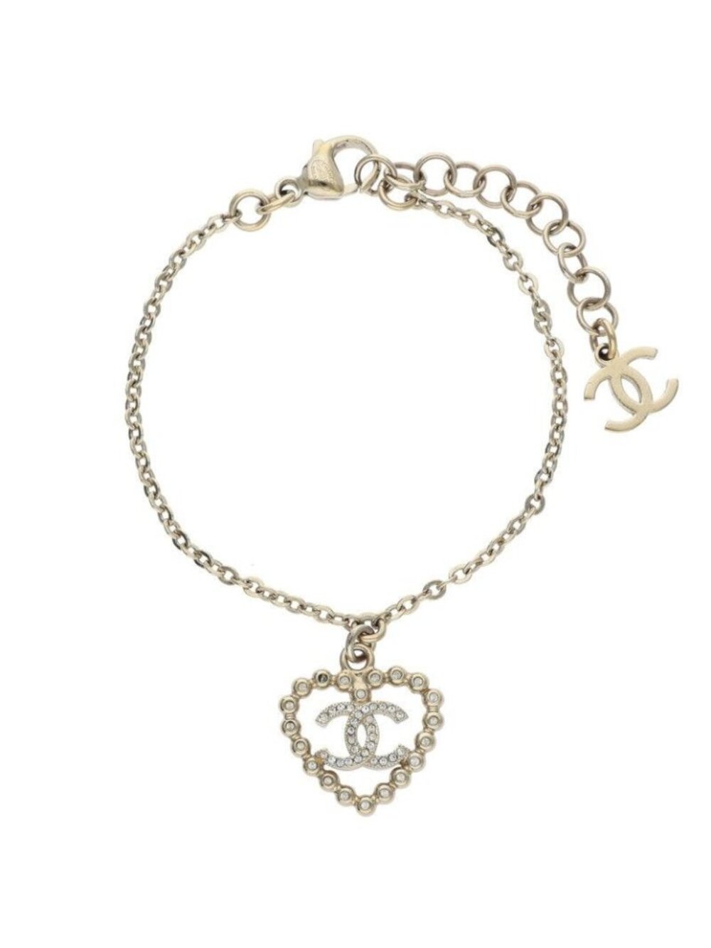 Chanel Rhinestone Decoration Coco Motif Bracelet